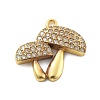 Brass Micro Pave Cubic Zirconia Pendants KK-L209-089G-1