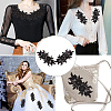 Computerized Embroidery Polyester Floral Lace Collar DIY-WH0321-87A-7