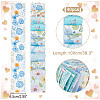 Flower Pattern Cotton Fabrics DIY-WH0588-11B-2