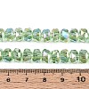 Electroplate Transparent Glass Beads Strands EGLA-N022-04A-D11-4