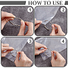 200Pcs EVA Plastic Packing Resealable Bags ABAG-PH0001-80-3