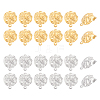 Unicraftale 32Pcs 2 Colors 304 Stainless Steel Stud Earring Finding STAS-UN0041-95-1