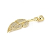Brass Micro Pave Cubic Zirconia Pendants ZIRC-I356-33G-2