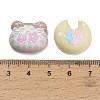 Opaque Resin Cushion Cabochons RESI-C074-02-3