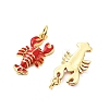 Brass Enamel Pendants KK-L237-027G-02-2