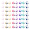120Pcs 8 Colors Transparent Glass Beads GLAA-TA0004-25-2