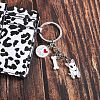 WEWAYSMILE 2 pcs Dog Keychain Car Keychain Pet Pendant Key-Ring Lovely Dog Key-ring Portable Metal Keychain Gift for Pet Lover Birthday Puppy Theme Party Supplies (Bull Terrier) JX791A-3