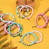 Polymer Clay Heishi Beads Stretch Bracelets Sets BJEW-SZ0001-51-6