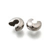 304 Stainless Steel Crimp Beads Covers STAS-P239-34P-05-2