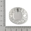 304 Stainless Steel Pendant Cabochon Settings STAS-D376-12P-3