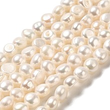 Natural Cultured Freshwater Pearl Beads Strands PEAR-E017-05