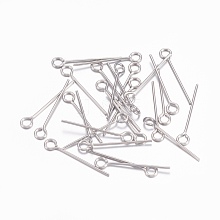 304 Stainless Steel Eye Pins STAS-O105-01P-0.6x18mm