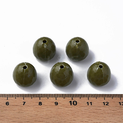 Opaque Acrylic Beads MACR-S373-10A-A11-1