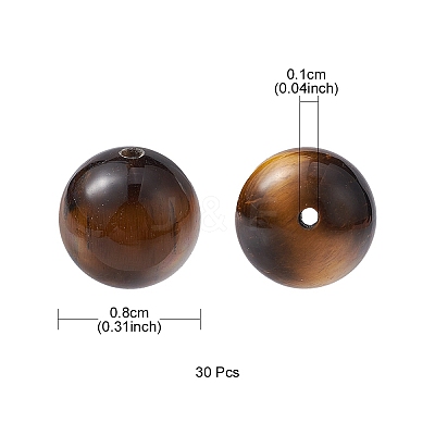 Natural Tiger Eye Beads Strands G-YW0001-56C-1