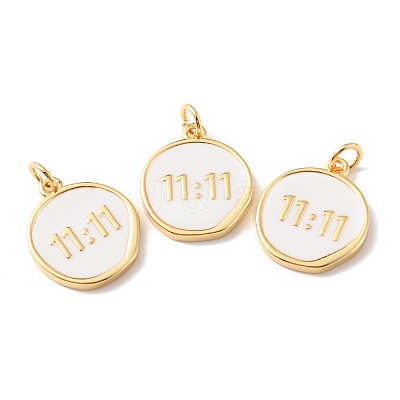 Rack Plating Brass Pendants with Jump Ring X-KK-F852-22G-1