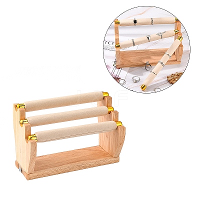 Wood Finger Ring Display Stands NDIS-F003-04B-1