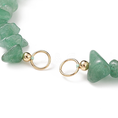 Natural Tumbled Gemstone Chip Beaded Bracelet Making AJEW-JB01138-1