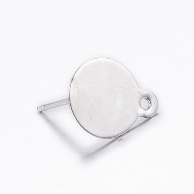 Non-Tarnish 304 Stainless Steel Stud Earring Findings STAS-D445-150-1