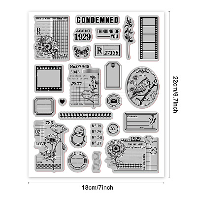 Rubber Clear Stamps DIY-WH0251-009-1