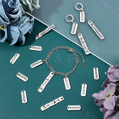 100Pcs 5 Style Alloy Pendants FIND-CA0003-60-1