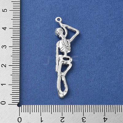 Tibetan Style Alloy Pendants for Halloween PALLOY-O002-09A-AS-1
