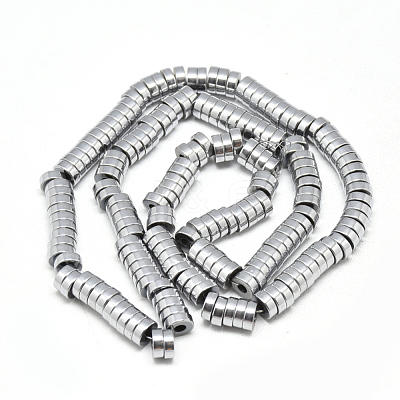 Electroplate Non-magnetic Synthetic Hematite Beads Strands G-T061-10A-1
