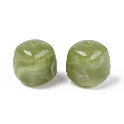 Opaque Acrylic Beads X-OACR-ZX006-33J-1