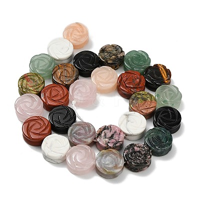 Natural Mixed Gemstone Beads Strands G-D354-D01-1