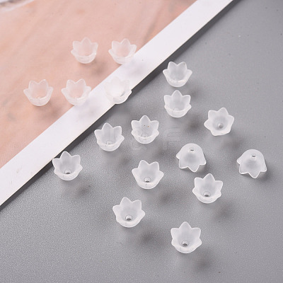 Transparent Acrylic Beads Caps PL543-1-1
