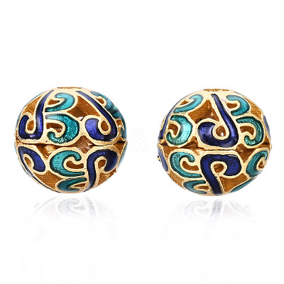 Alloy Enamel Beads KK-N238-071C-1