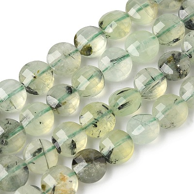 Natural Prehnite Beads Strands G-C179-A51-03-1