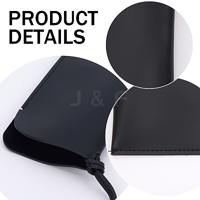 Rectangle PU Leather Eyelasses Case AJEW-WH20130-58B-1
