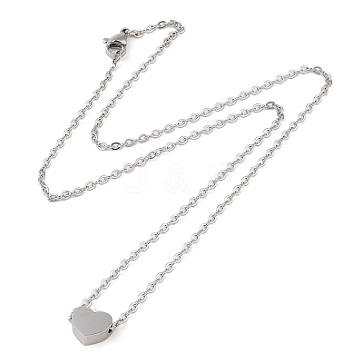 Non-Tarnish 304 Stainless Steel Pendant Necklaces LS-NJEW-P001-10P-1