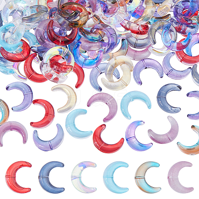 150Pcs Transparent Glass Beads GLAA-DC0001-58-1