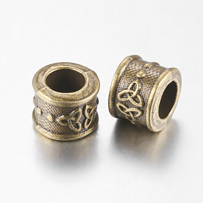 Tibetan Style European Beads MLF11489Y-NF-1