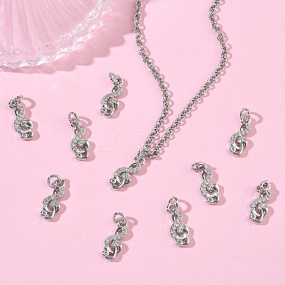 SHEGRACE Brass Micro Pave Cubic Zirconia Pendants XGRQ3D432-469P-1