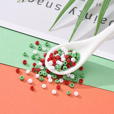 6500Pcs 300G 3 Colors Glass Seed Beads SEED-LS0001-07-1