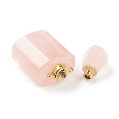 Natural Rose Quartz Pendants G-H252-E06-1