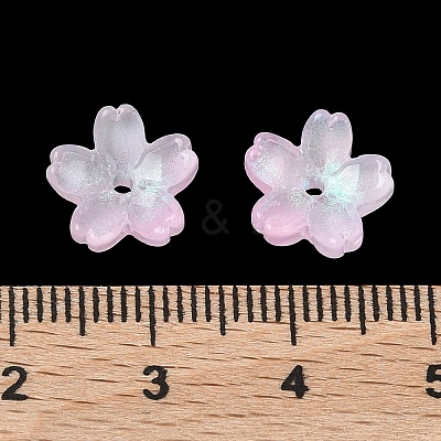 Dyed & Heated Glass Bead Caps GLAA-Z019-03Q-1