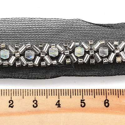 Polyester Flower Lace Trims OCOR-A007-31-1