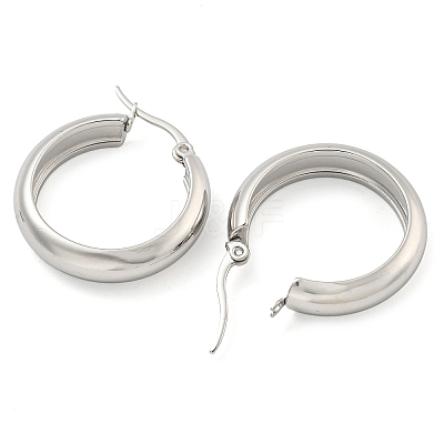 202 Stainless Steel Hoop Earrings X-EJEW-H003-38P-03-1