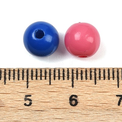 Opaque Acrylic Beads OACR-B036-03-1