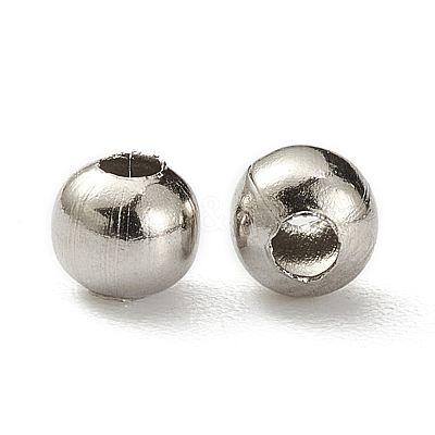 Tarnish Resistant 304 Stainless Steel Hollow Round Seamed Beads STAS-R032-3mm-1