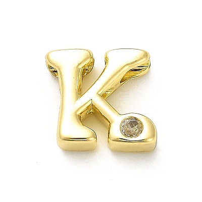 Rack Plating Brass Cubic Zirconia Beads KK-L210-008G-K-1