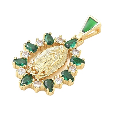 Religion Brass Pave Cubic Zirconia Pendants CU-CBA83A6-01B-G02-1