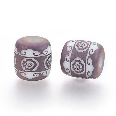 Electroplate Glass Beads EGLA-T009-04B-1