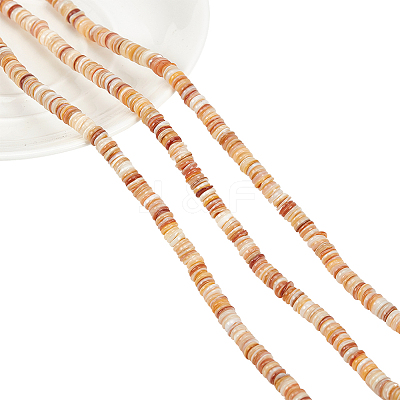 3 Strands Natural Shell Beads Strands SSHEL-NB0001-44B-1