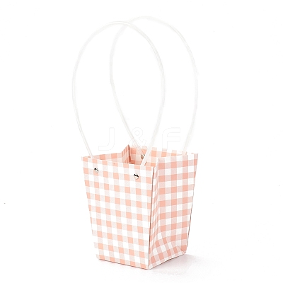 Trapezoid Kraft Paper Portable Bags CARB-J001-01D-1