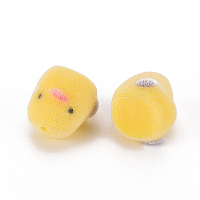 Flocky Plastic Beads KY-Q056-002-1