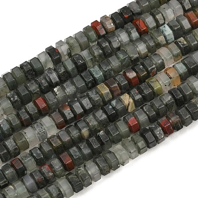 Natural African Bloodstone Beads Strands G-G317-A29-3X6MM-1